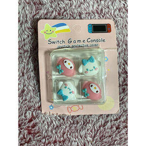 Hello kitty melody and c Switch Game Console Joystick Covers One Size Pink White